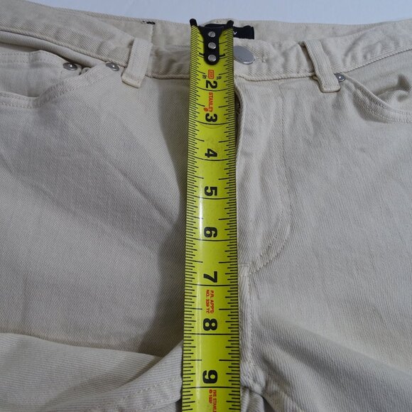 Theory Skinny Fit Beige Denim Jeans Men Size 30 Zipper Fly 5-Pocket Stretch - Picture 11 of 14